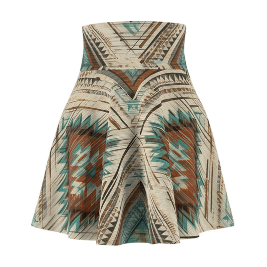 Navajo Lines Again Skater Skirt