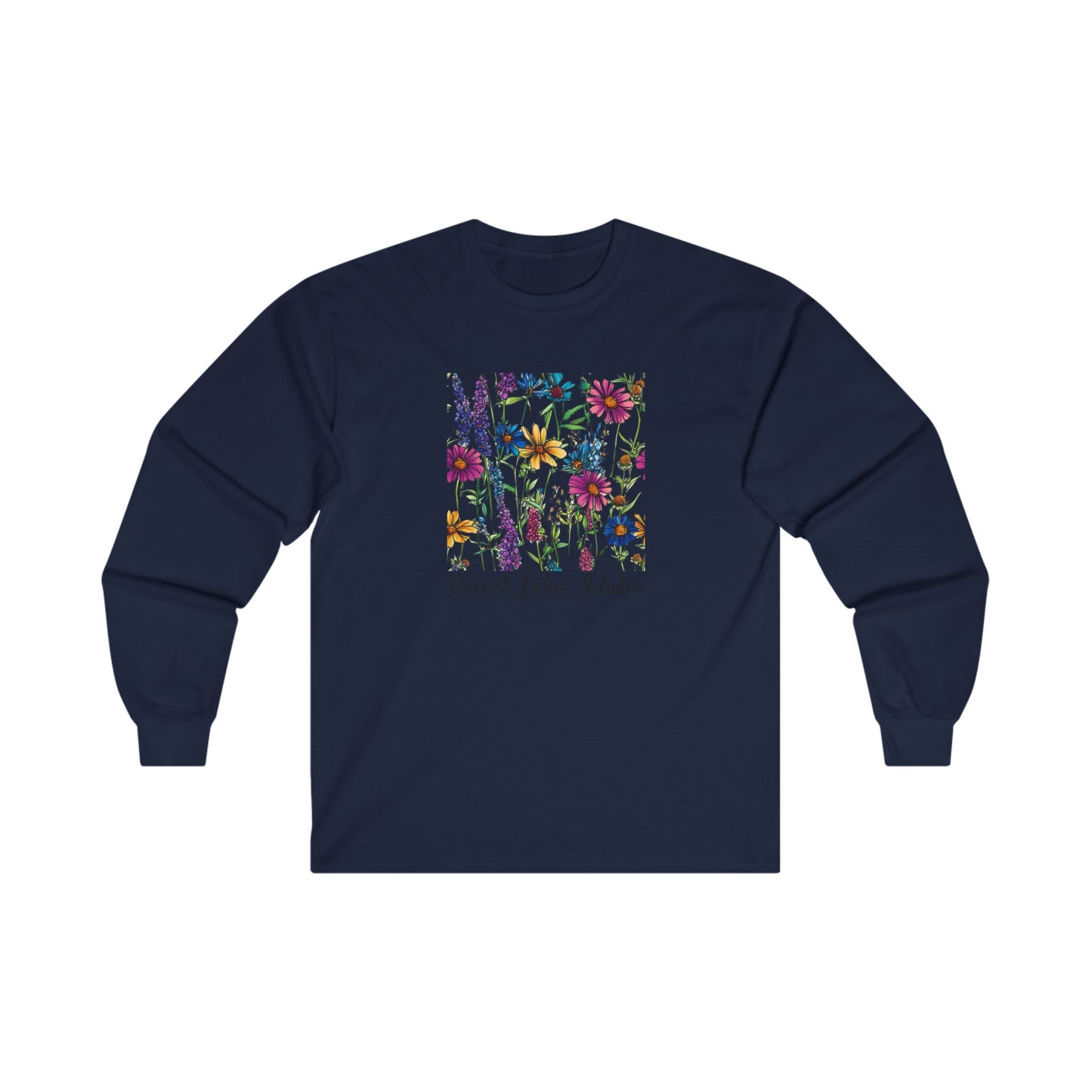 Priest Lake Wildflower Lake Ultra Cotton Long Sleeve T-shirt