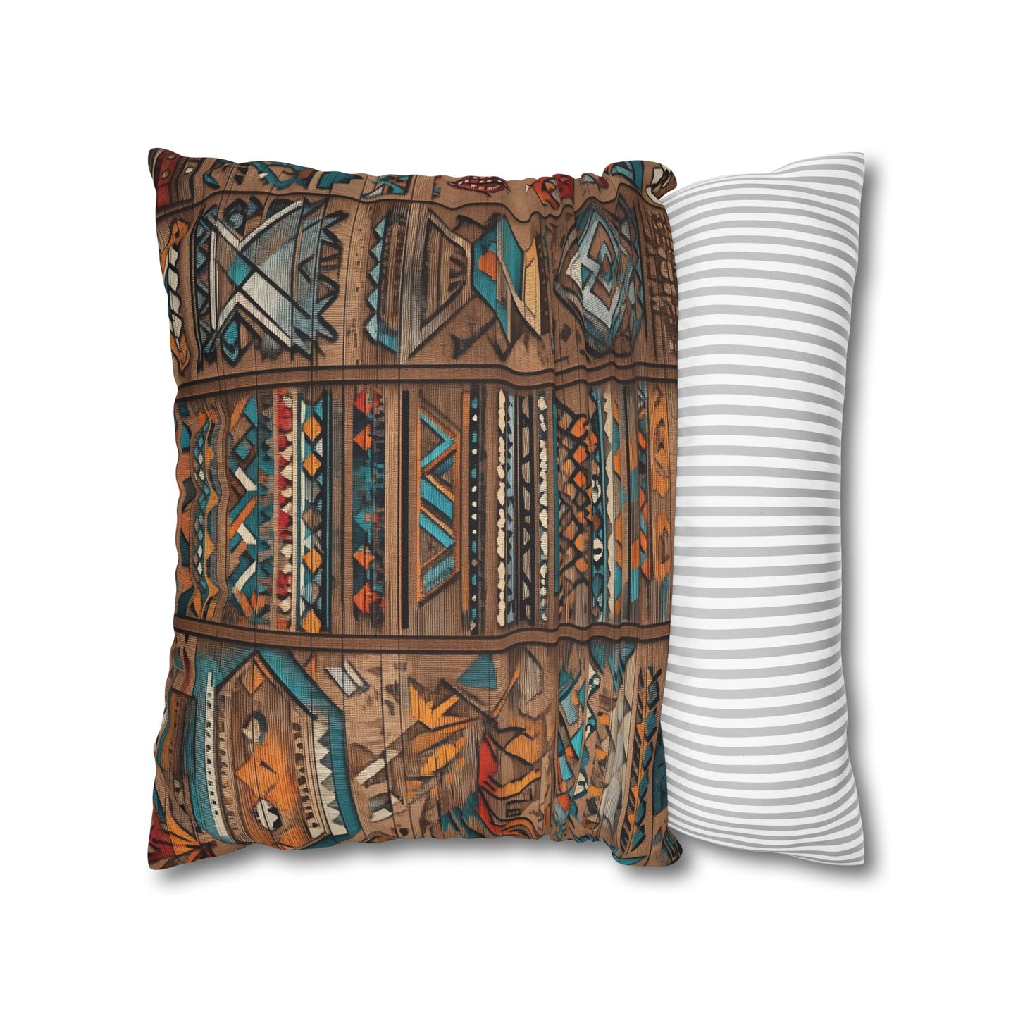 Indigenous Tapestry - Square Polyester Pillowcase