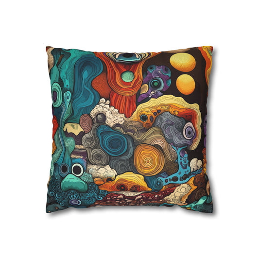 Cosmic Dreamscape - Square Polyester Pillowcase