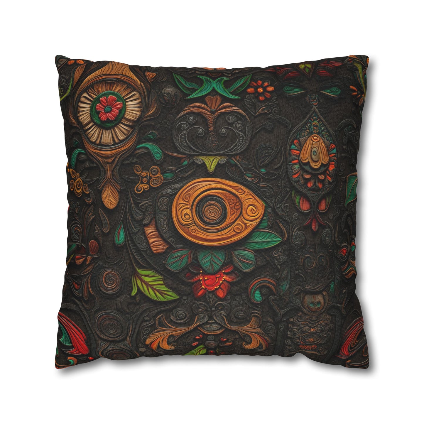 Organic Oasis - Square Polyester Pillowcase