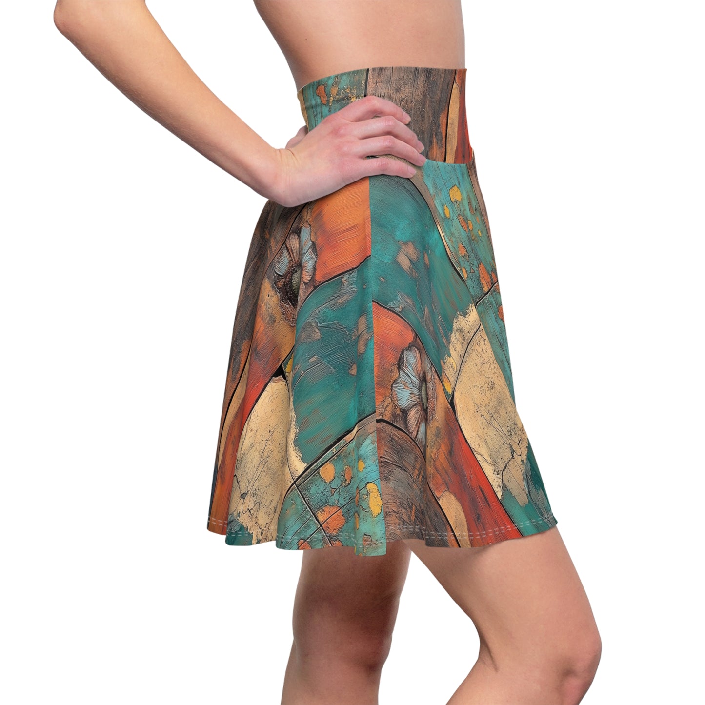 Weathered Petals - Skater Skirt