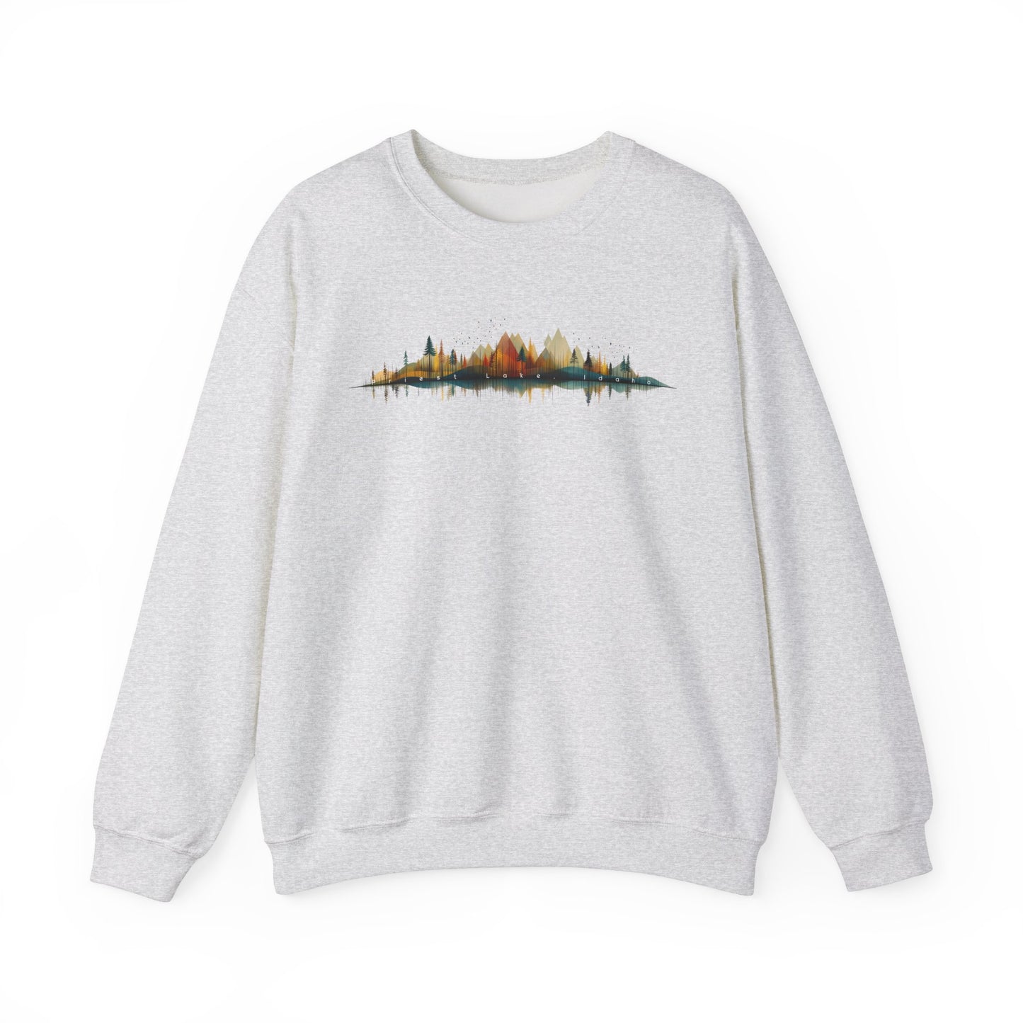 Priest Lake Geometry 3 Heavy Blend™ Crewneck Sweatshirt