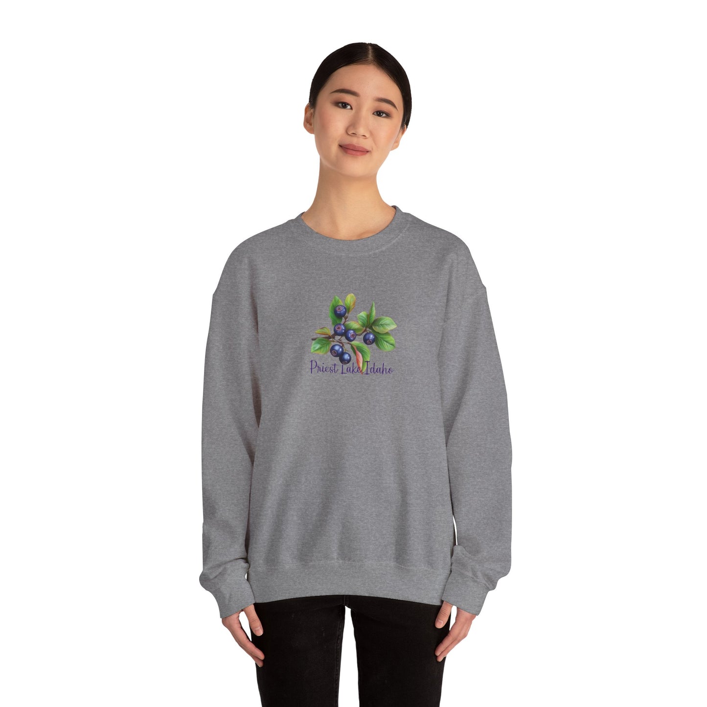 Priest Lake Huckleberry Unisex Heavy Blend™ Crewneck Sweatshirt