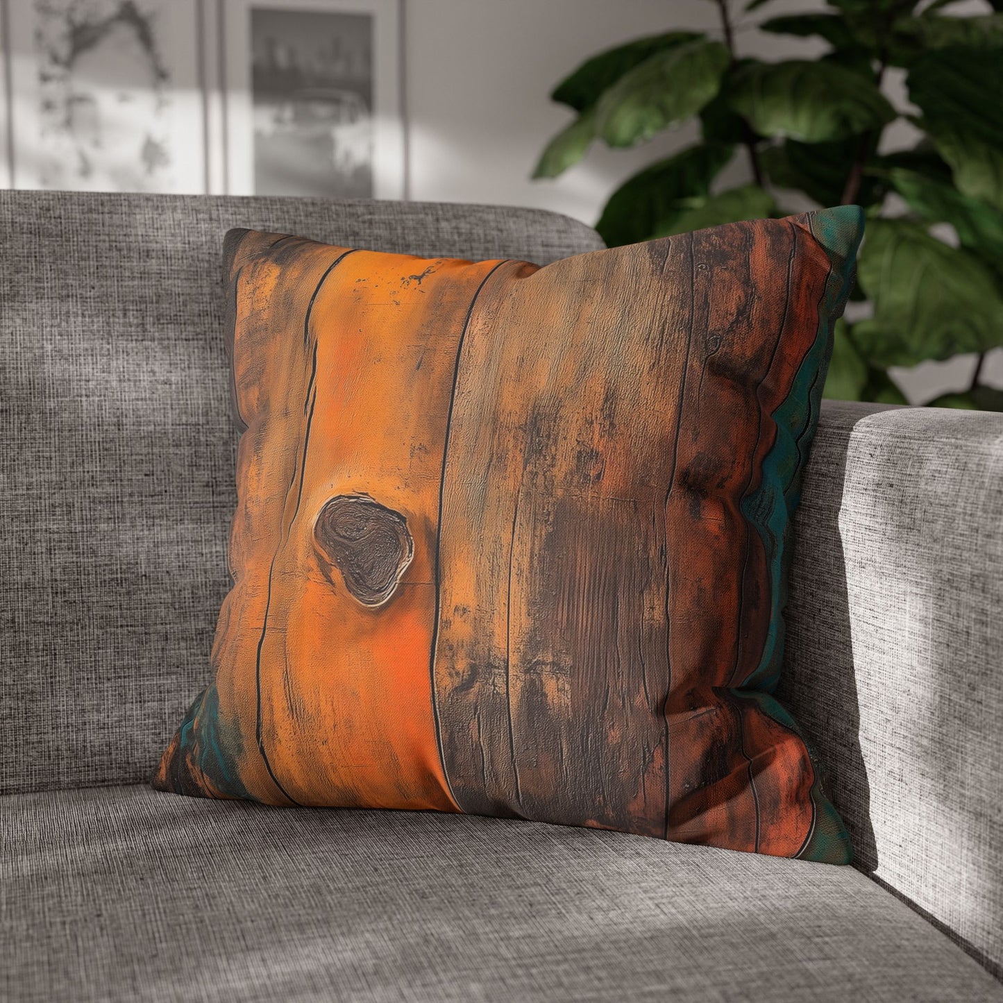 Vibrant Decay - Square Polyester Pillowcase