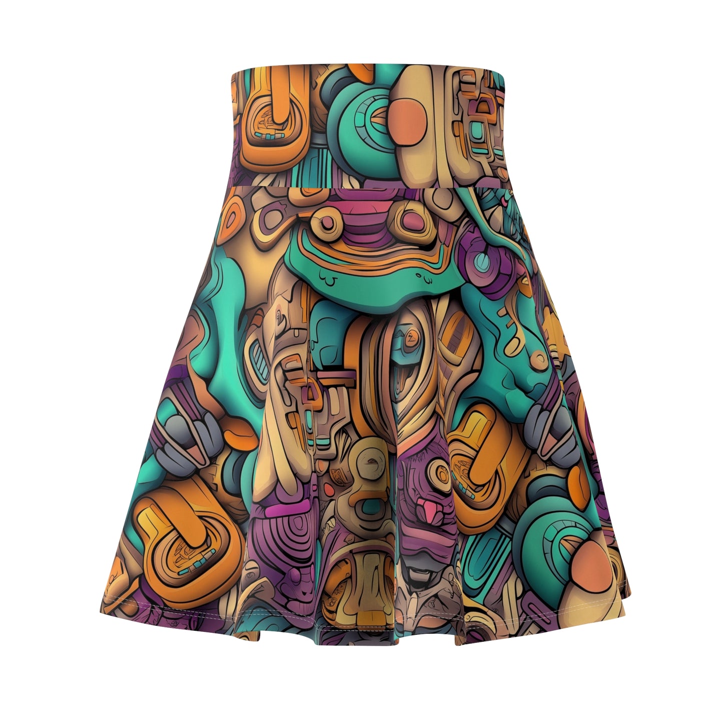 Teal Odyssey - Skater Skirt