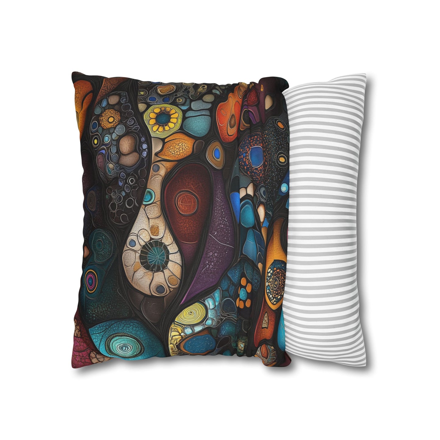 Cosmic Cells - Square Polyester Pillowcase