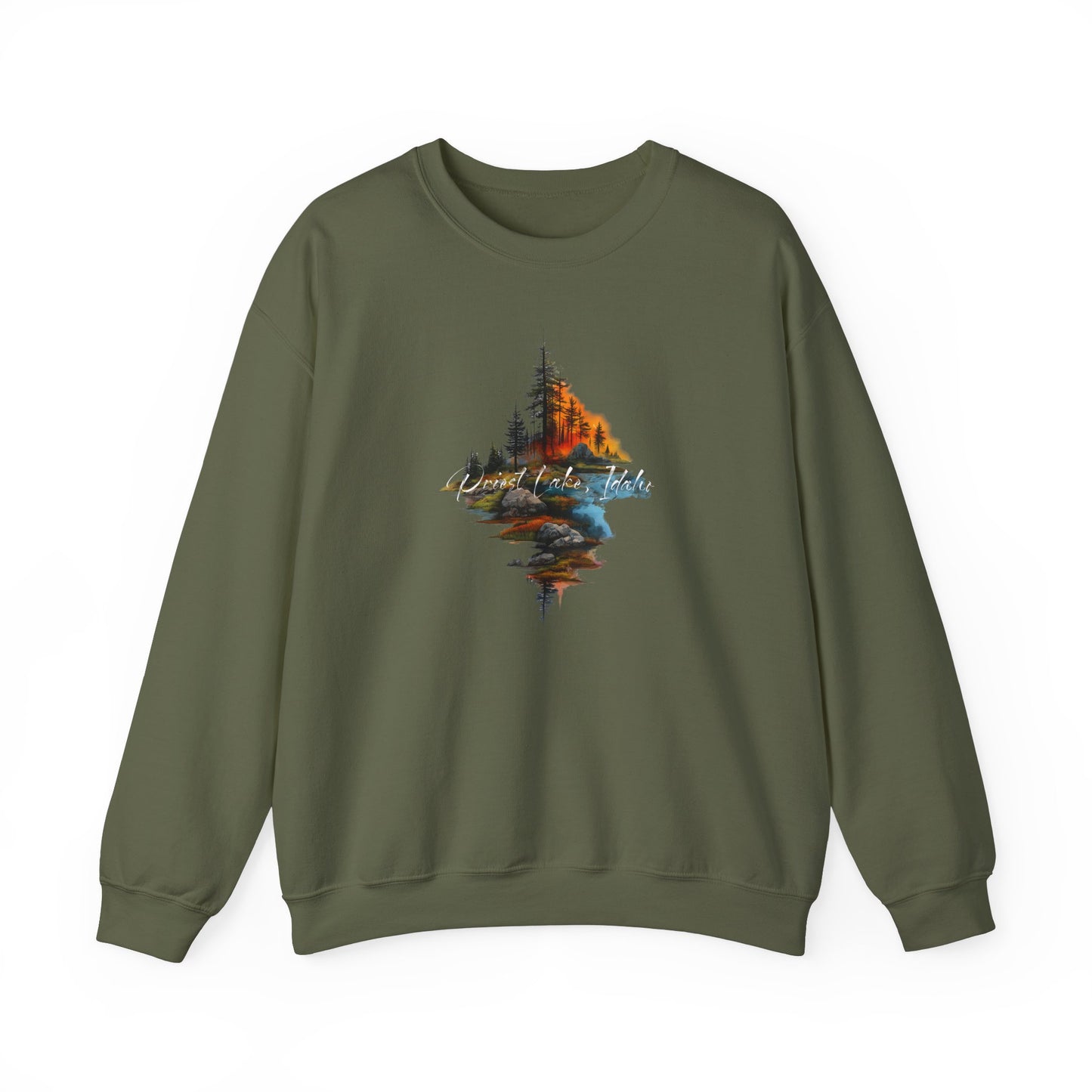 Priest Lake Point Heavy Blend™ Crewneck Sweatshirt