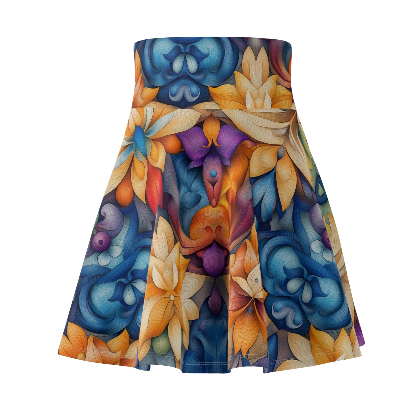 Abstract Garden Dreams - Skater Skirt