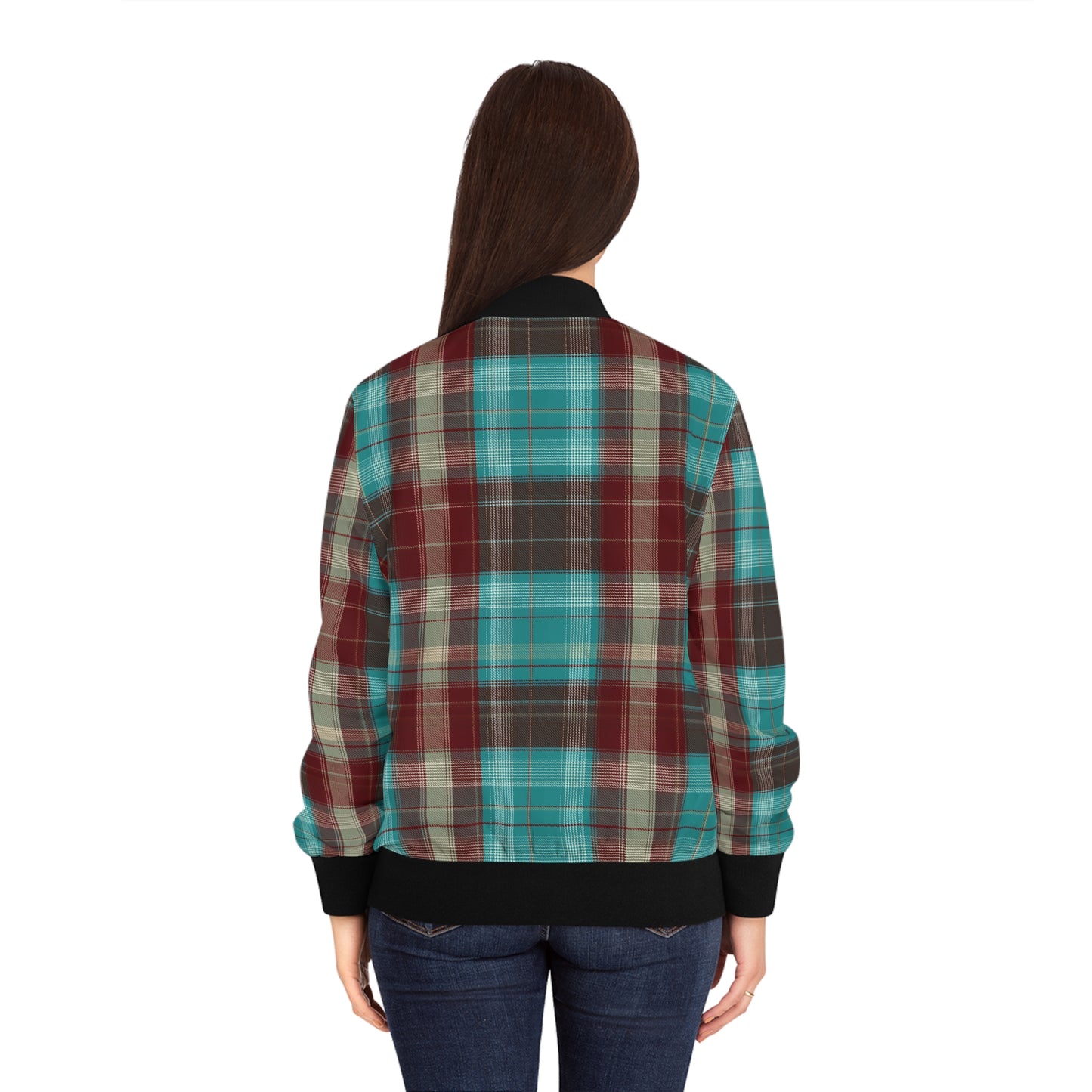 Deep Plaid  Bomber