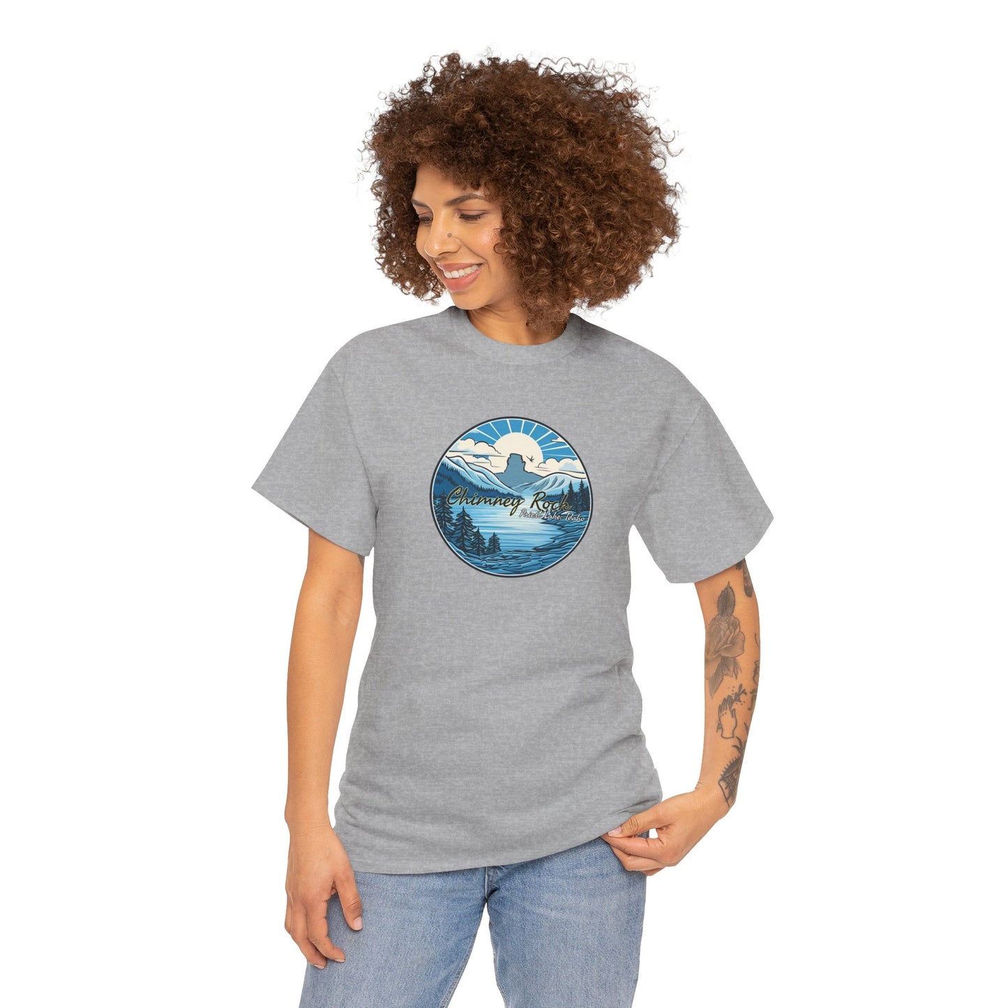 Blue Chimney Rock Unisex Heavy Cotton Tee