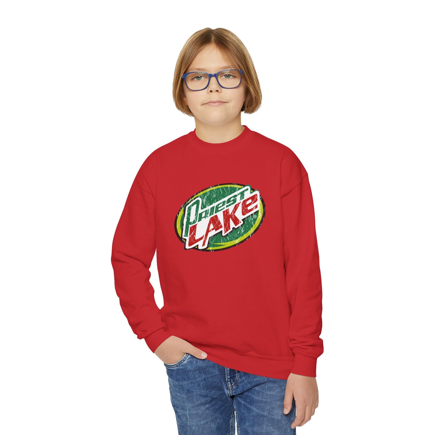 Priest Lake Dew Youth Crewneck Sweatshirt