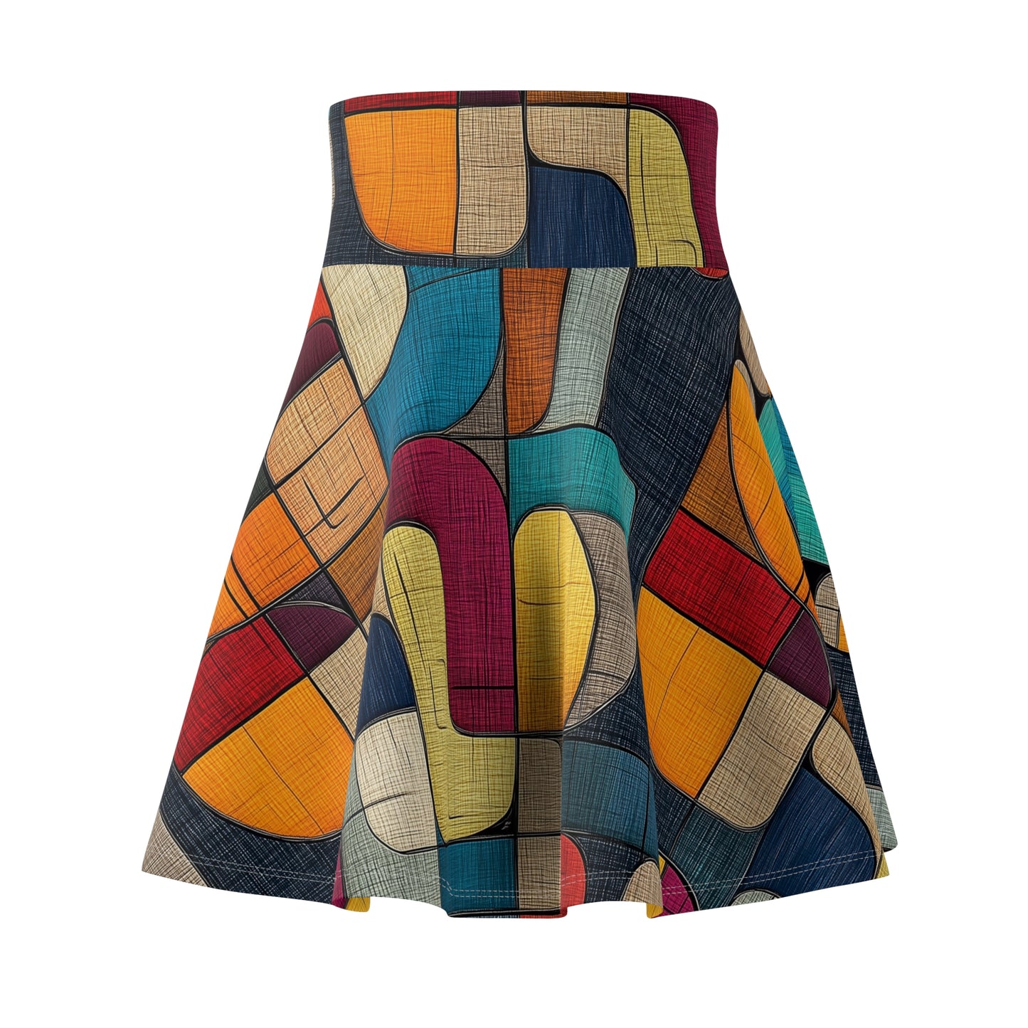 Vibrant Tessellation Skater Skirt