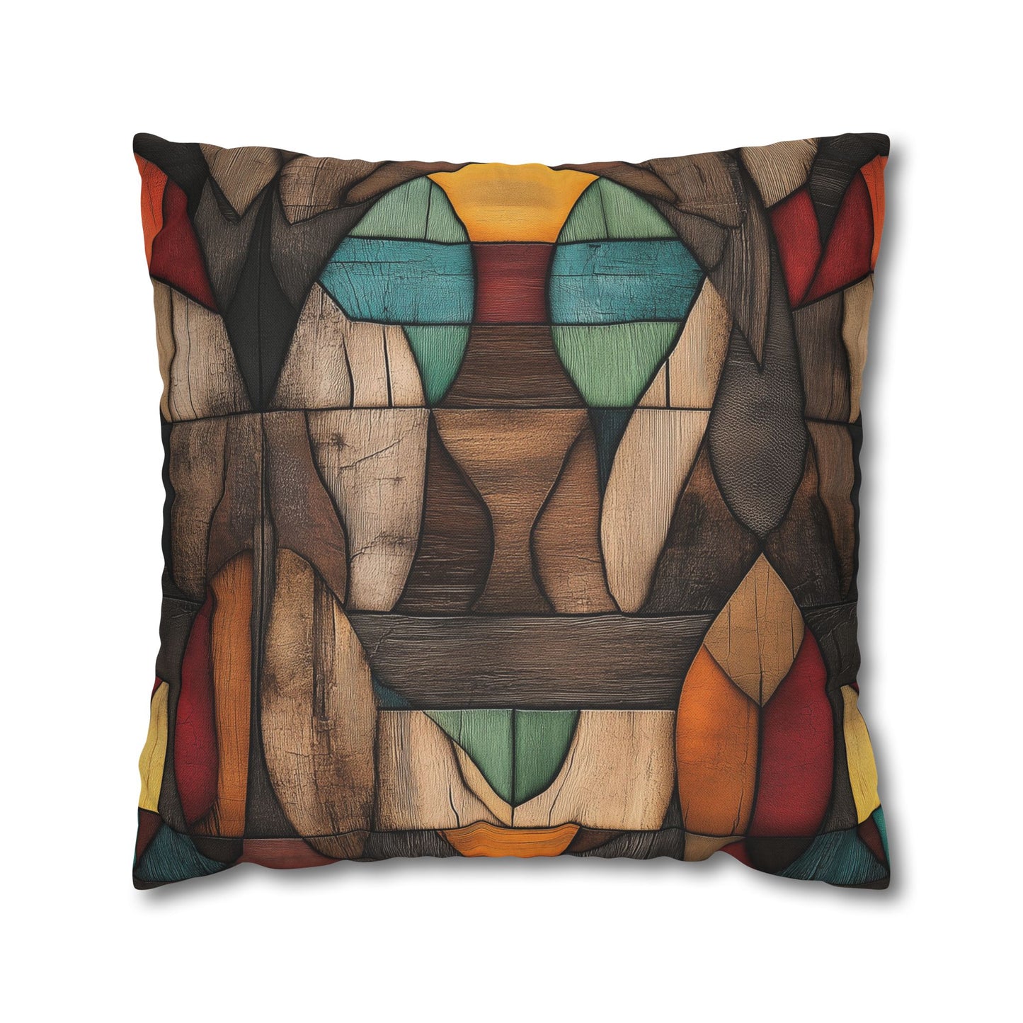 Chromatic Mosaic - Square Polyester Pillowcase