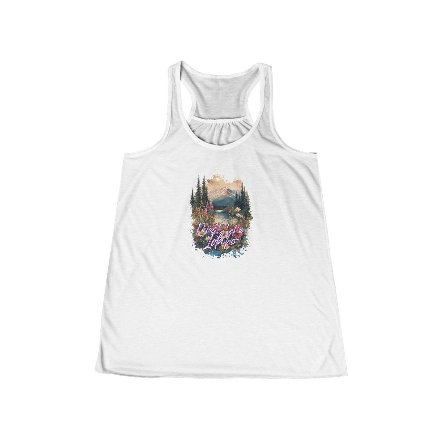 Priest Lake Brush Women's Flowy Racerback Tank