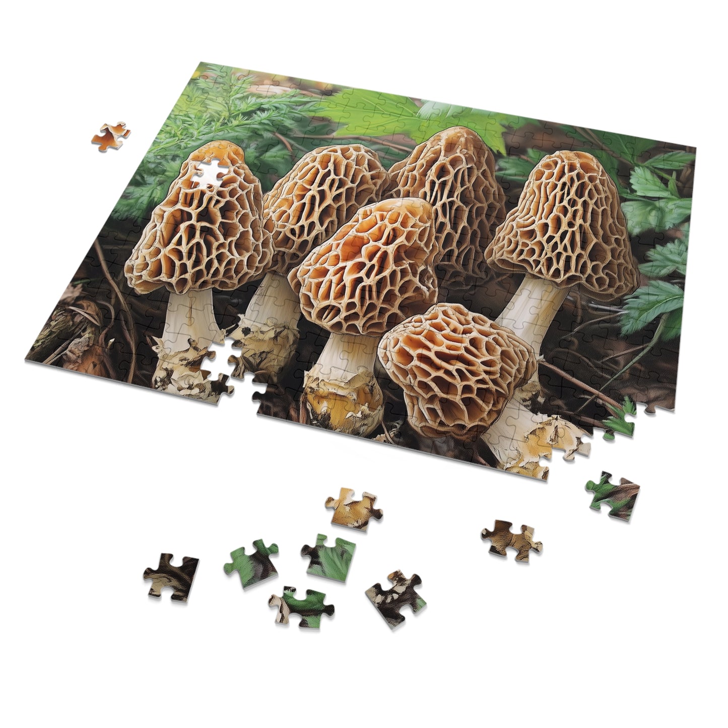 Priest Lake Morel Mushroom Jigsaw Puzzle