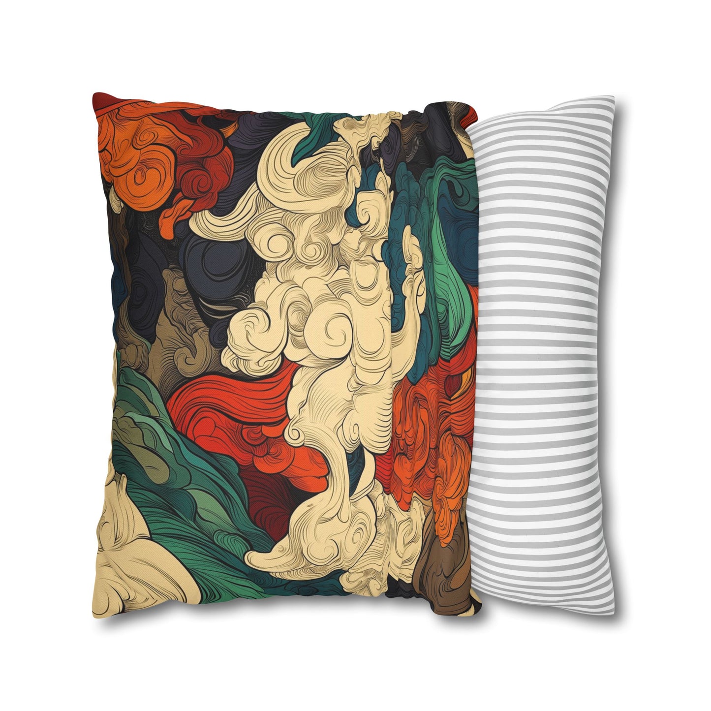 Turbulent Dreams - Square Polyester Pillowcase