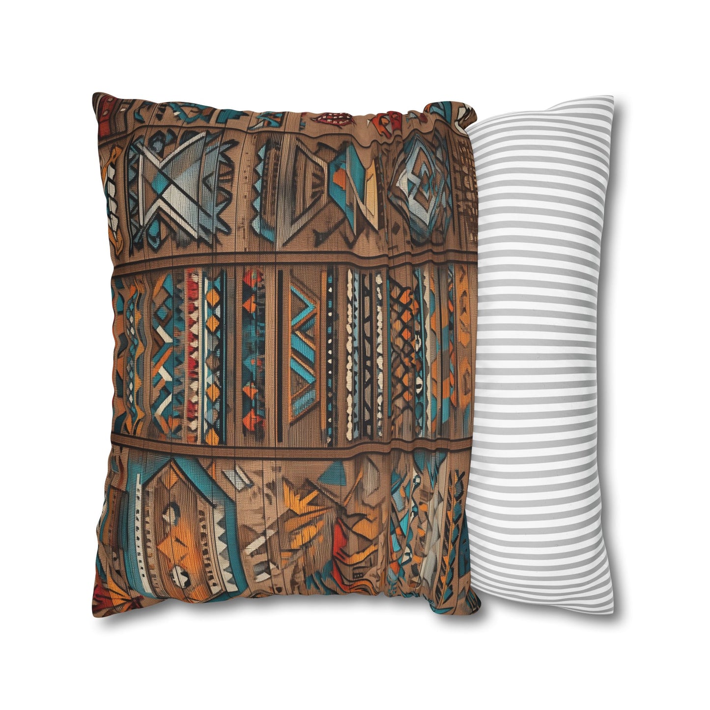 Indigenous Tapestry - Square Polyester Pillowcase