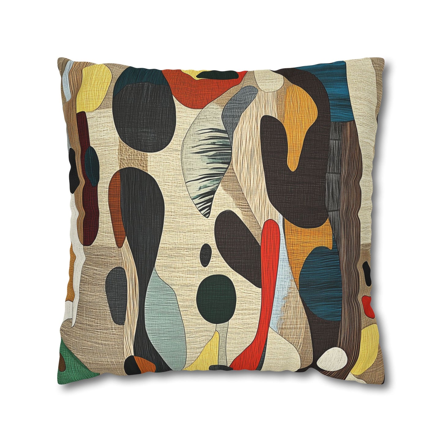 Organic Rhythms - Square Polyester Pillowcase