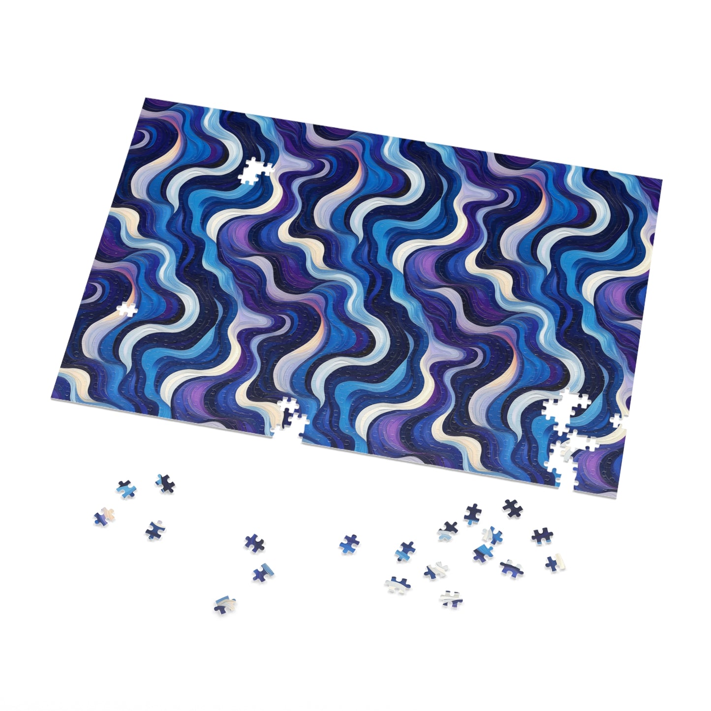 Blue Swirlino Jigsaw Puzzle 9