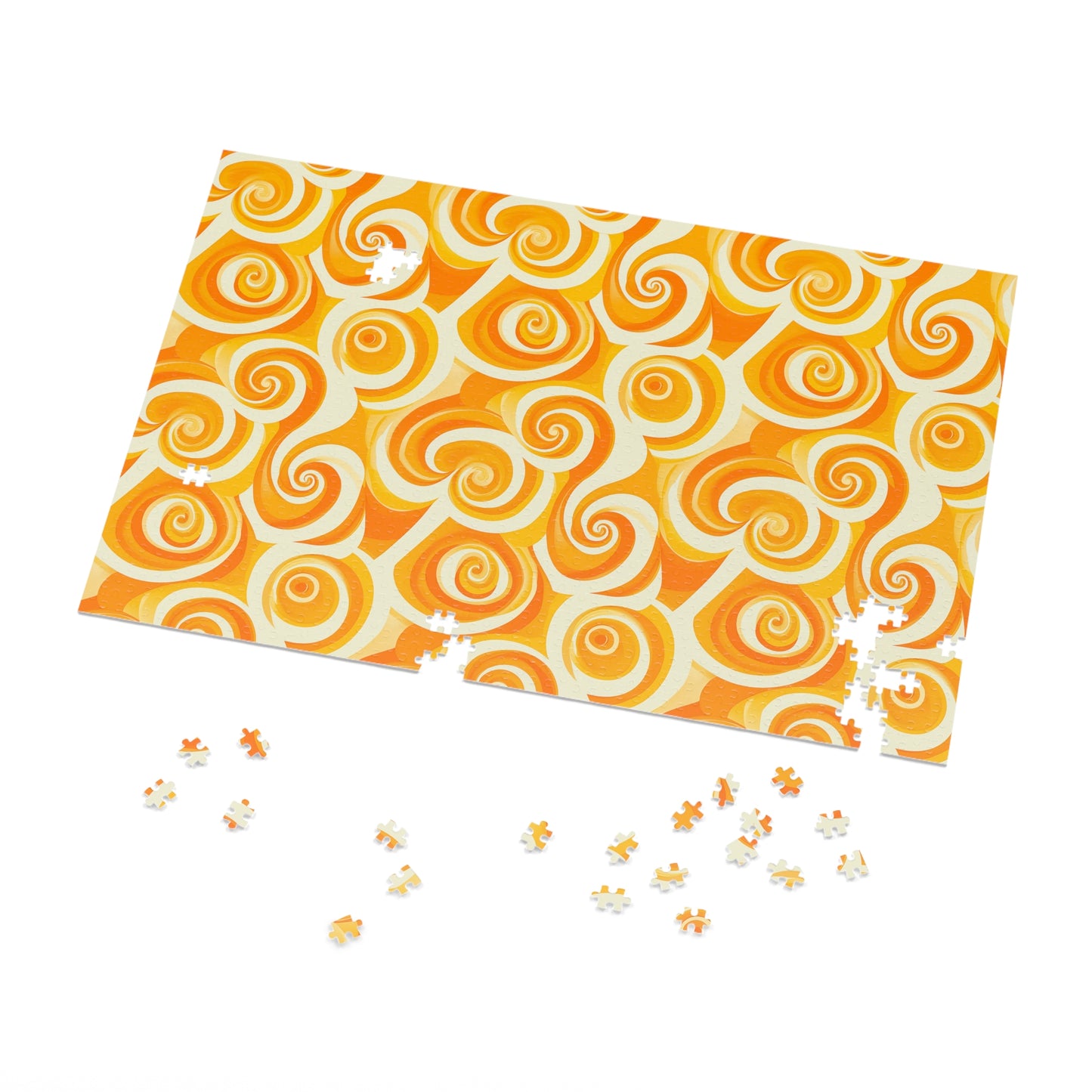 Yellow Swirlino Jigsaw Puzzle 2