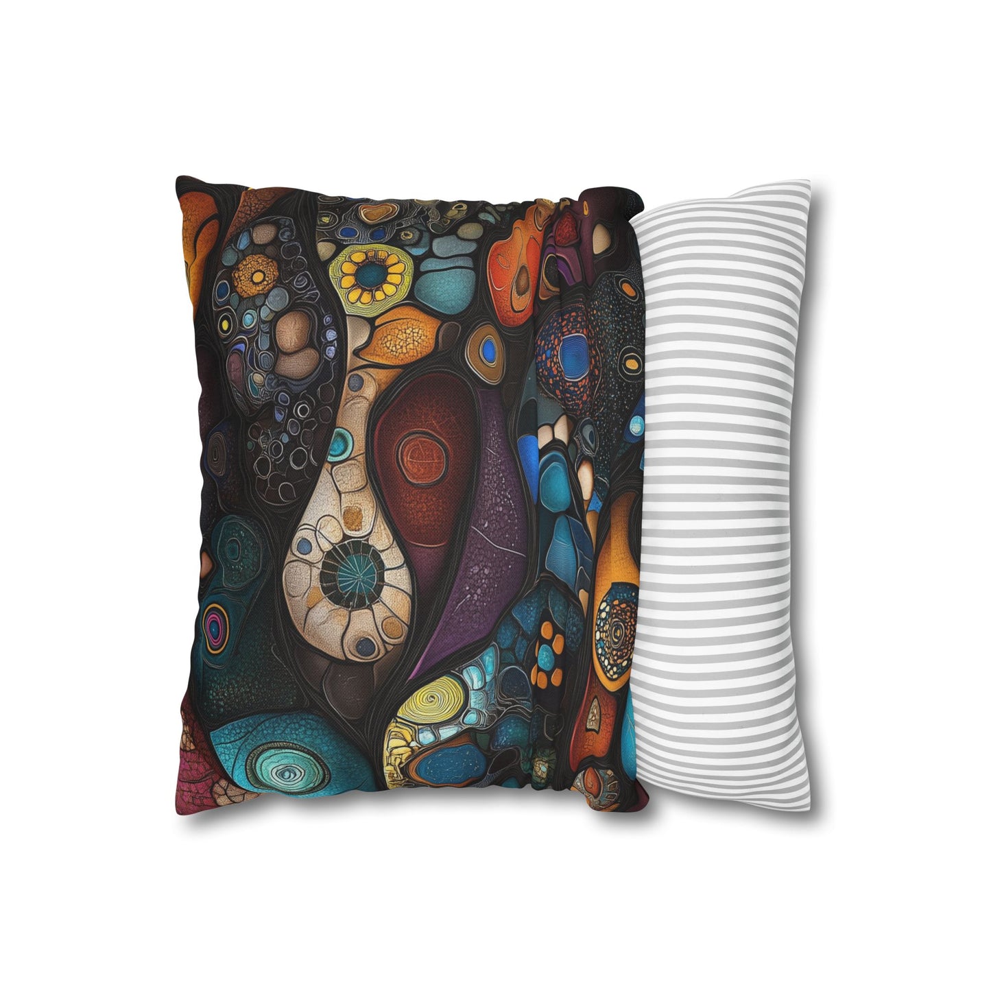 Cosmic Cells - Square Polyester Pillowcase