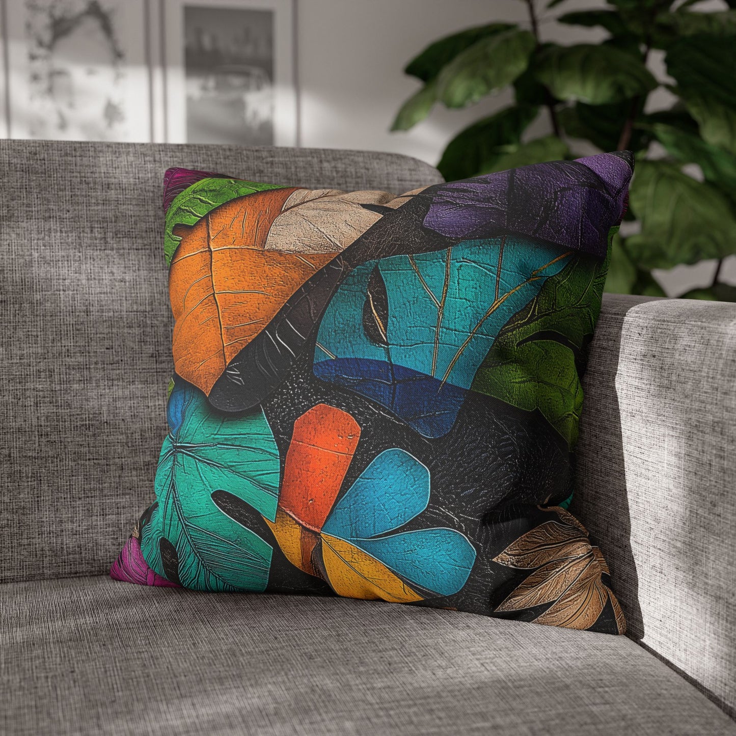 Tropical Vibrancy- Square Polyester Pillowcase