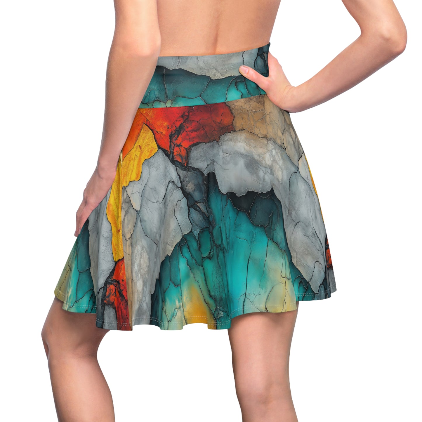 Earthen Layers Skater Skirt