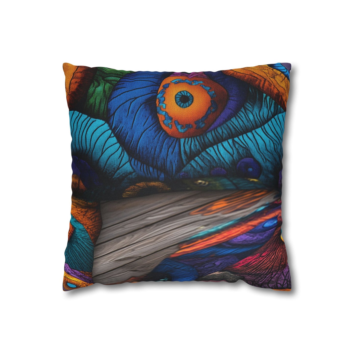 Kaleidoscopic Visions- Square Polyester Pillowcase