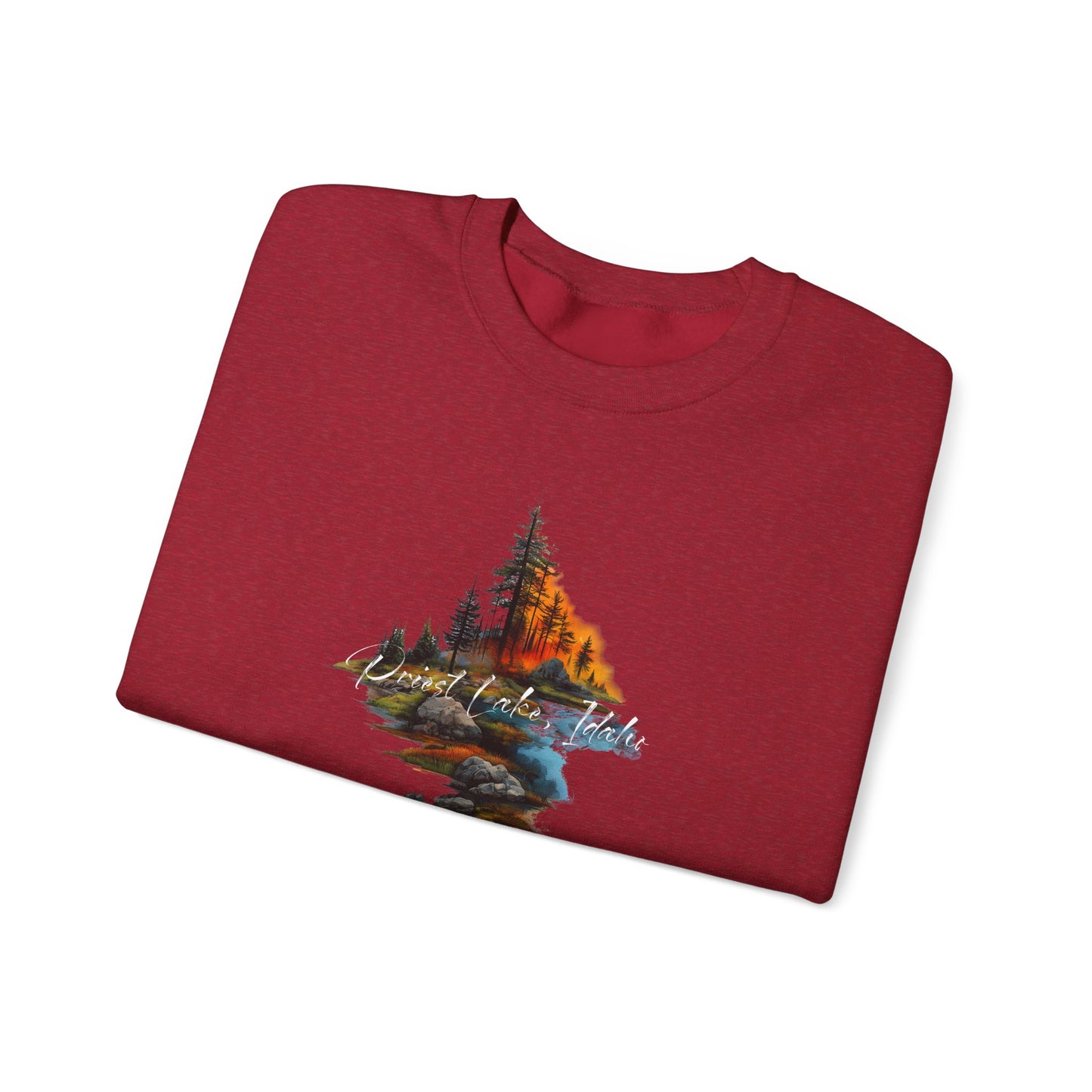 Priest Lake Point Heavy Blend™ Crewneck Sweatshirt