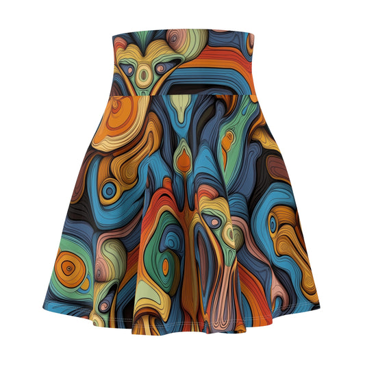 Cosmic Swirl - Skater Skirt