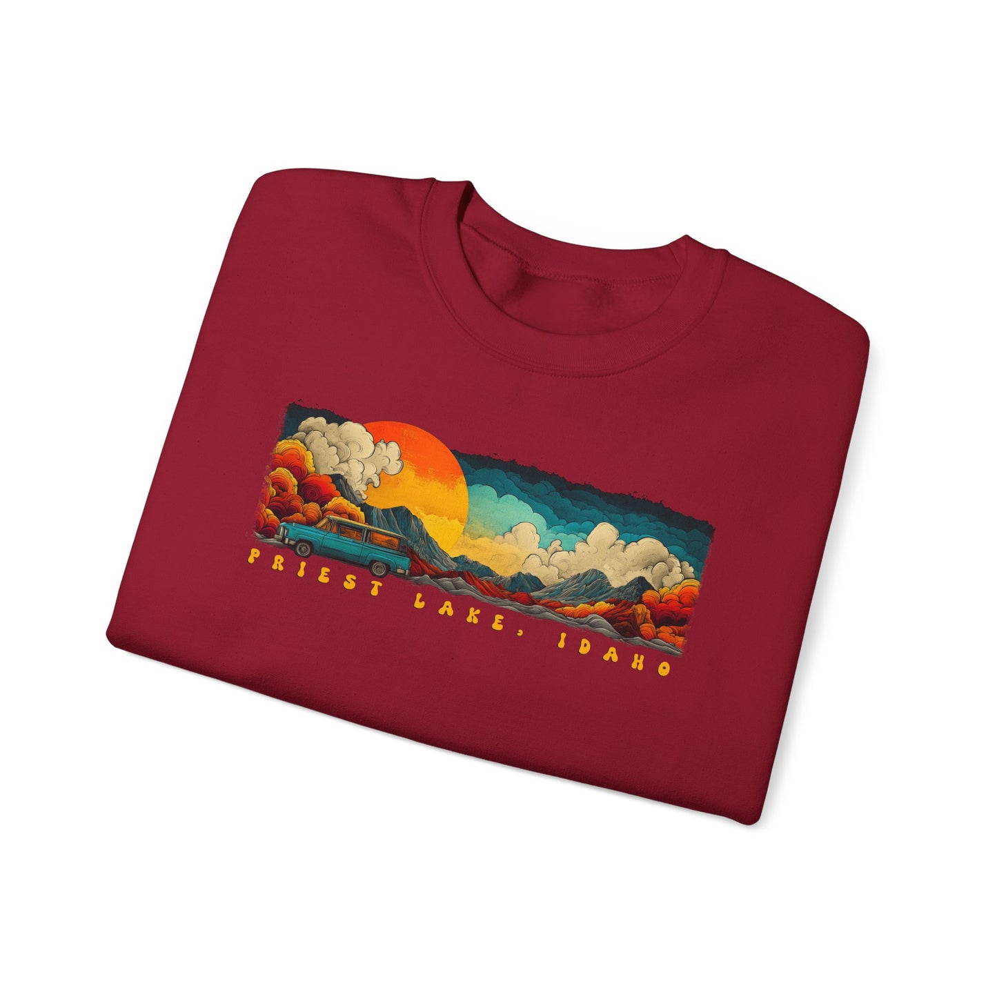 Priest Lake Vacation Crewneck Sweatshirt