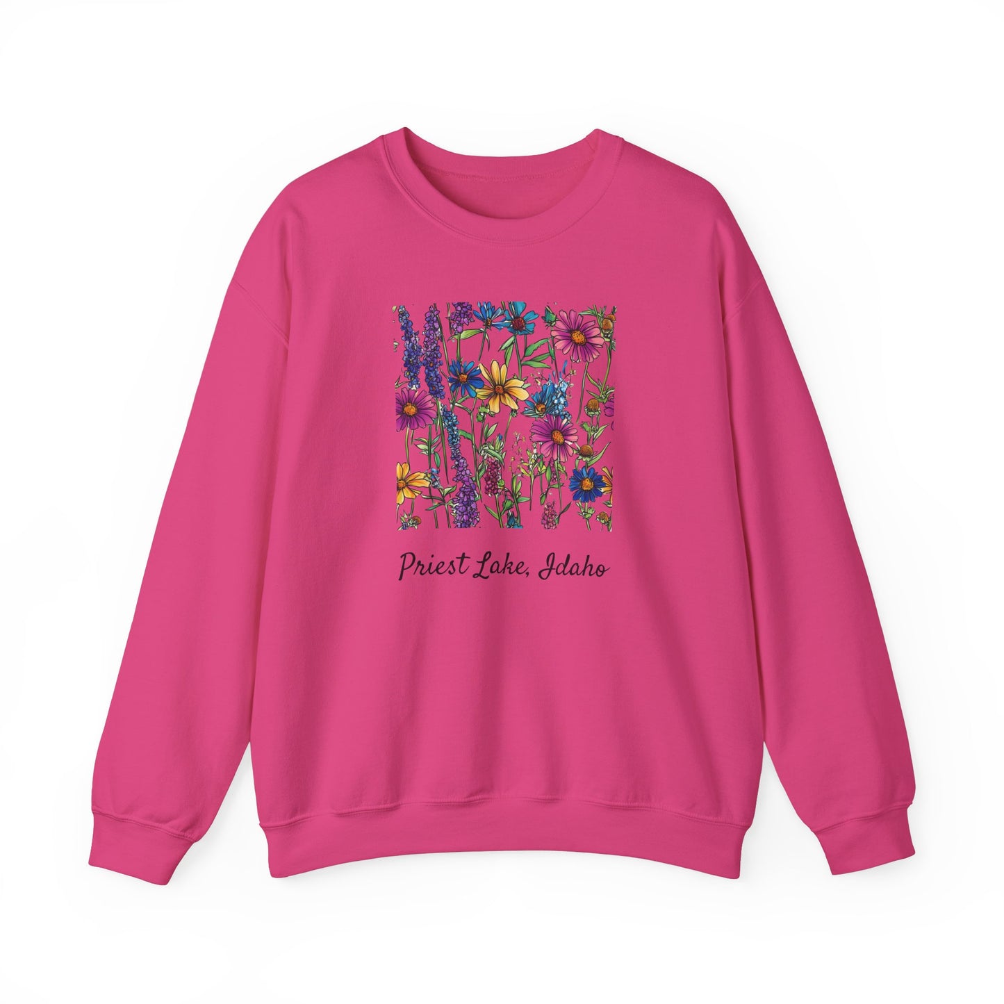 Priest Lake Wildflower Lake Ultra Cotton Crewneck Sweatshirt