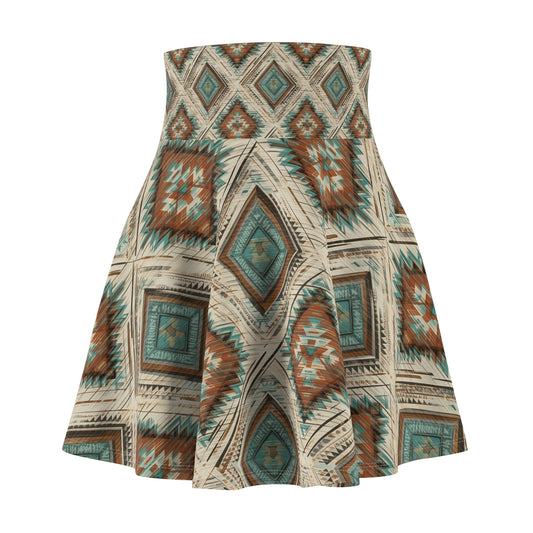 Navajo Lines Skater Skirt