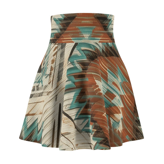 Navajo Lines Mountain Skater Skirt