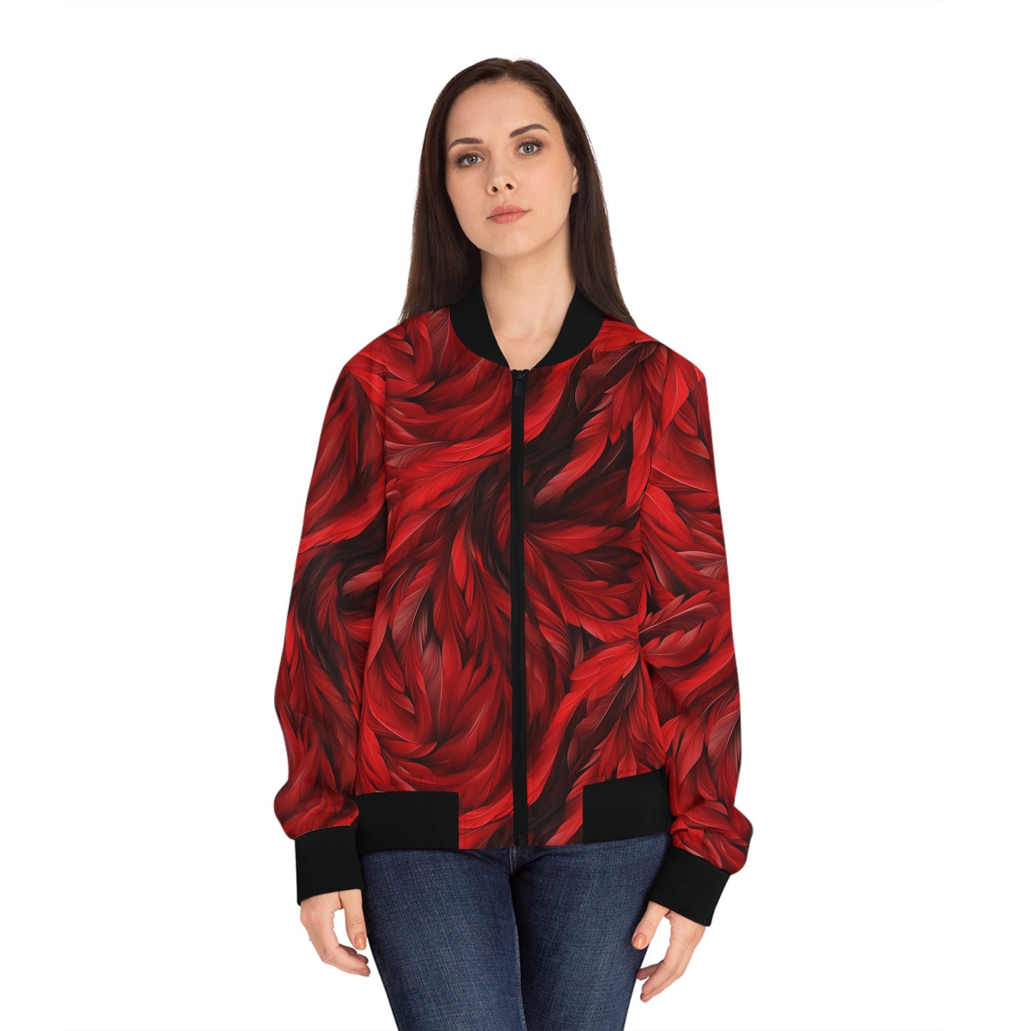Cardinal Feather Bomber
