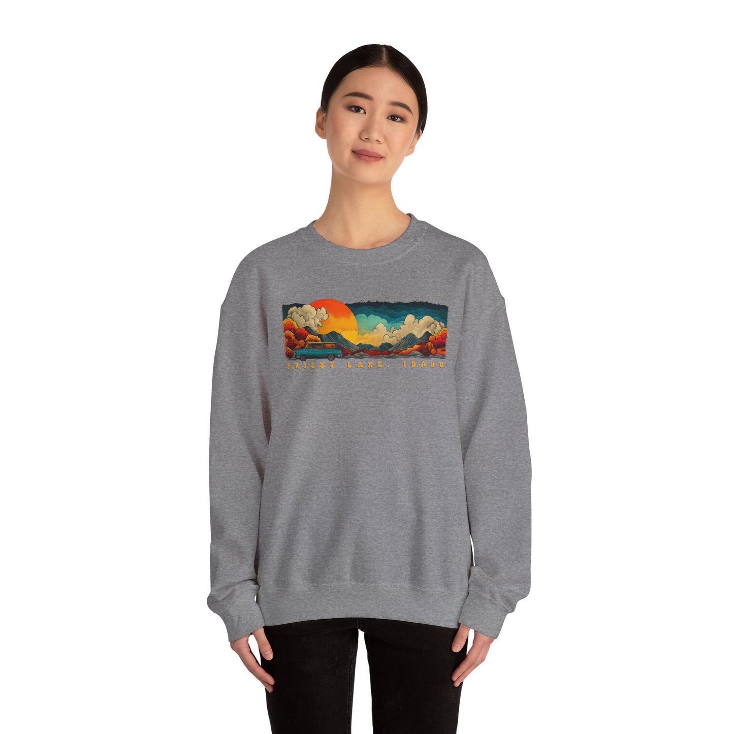 Priest Lake Vacation Crewneck Sweatshirt