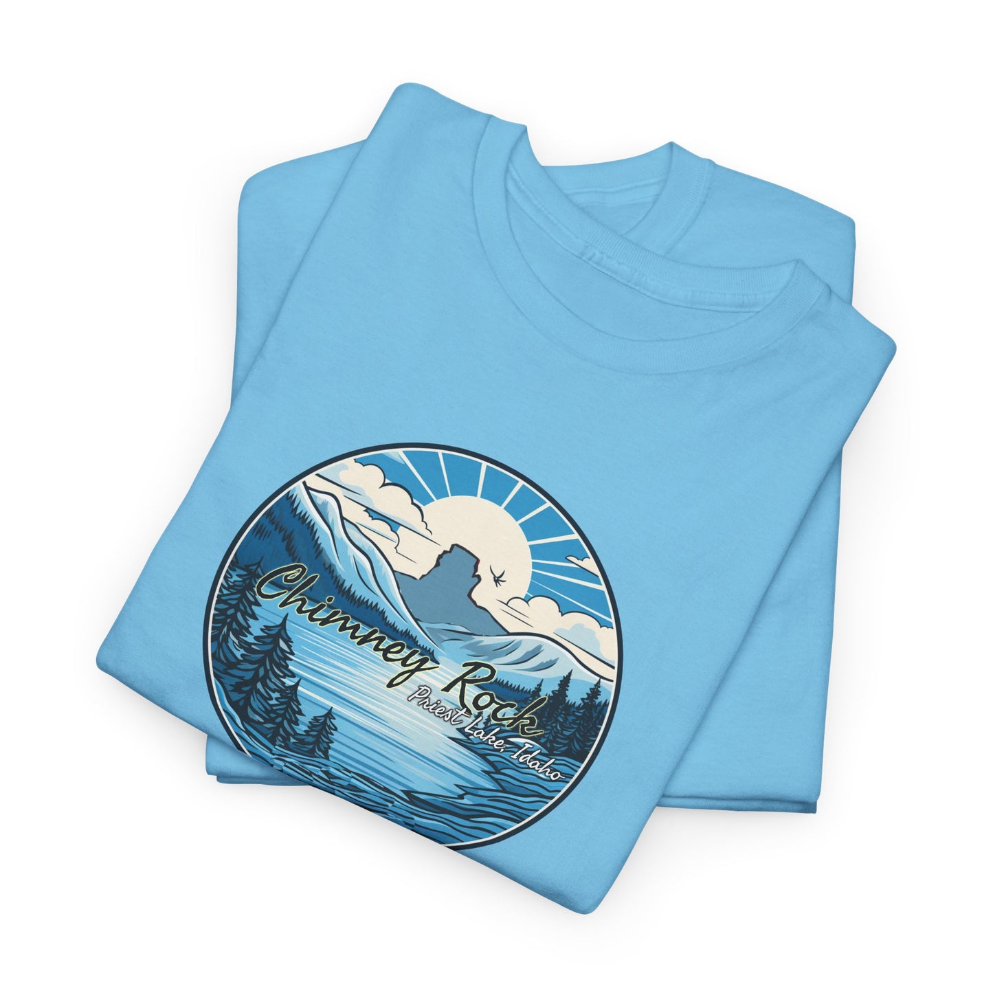 Blue Chimney Rock Unisex Heavy Cotton Tee