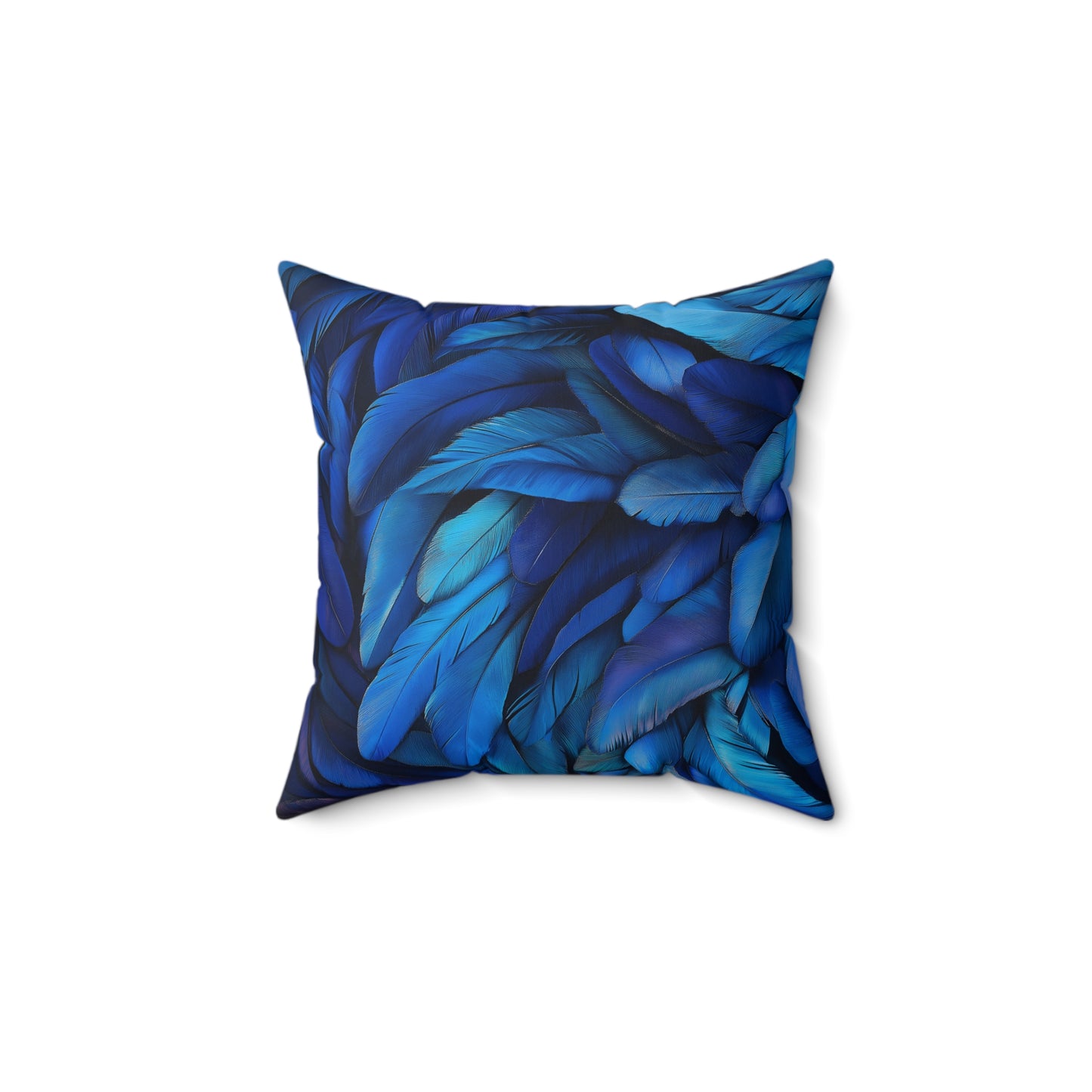 Steller’s Jay Feather Polyester Pillow