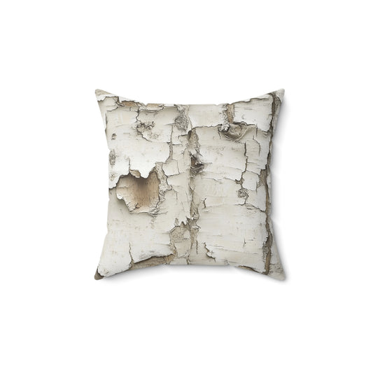 Birch Bark Polyester Pillow