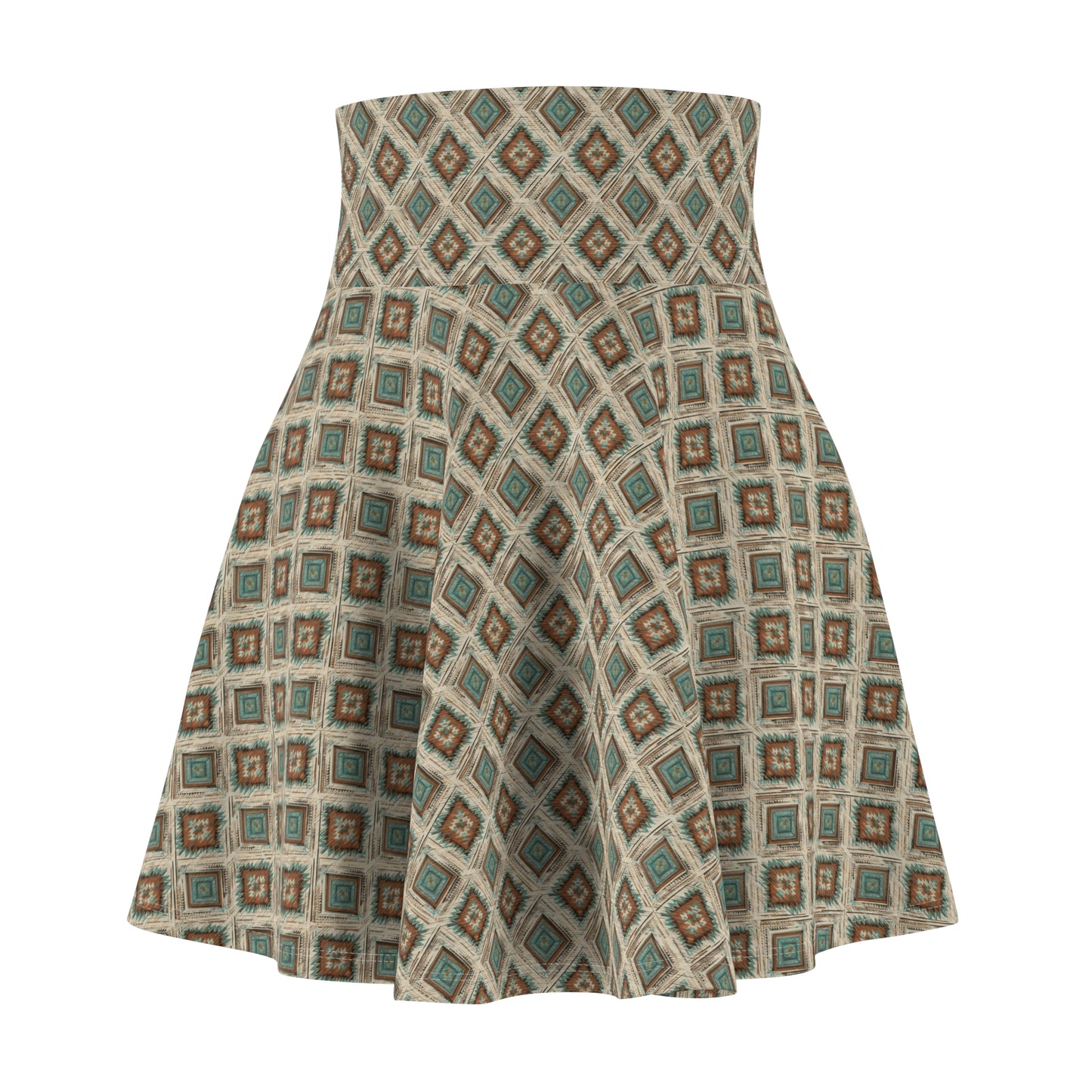 Navajo Lines Redone Skater Skirt