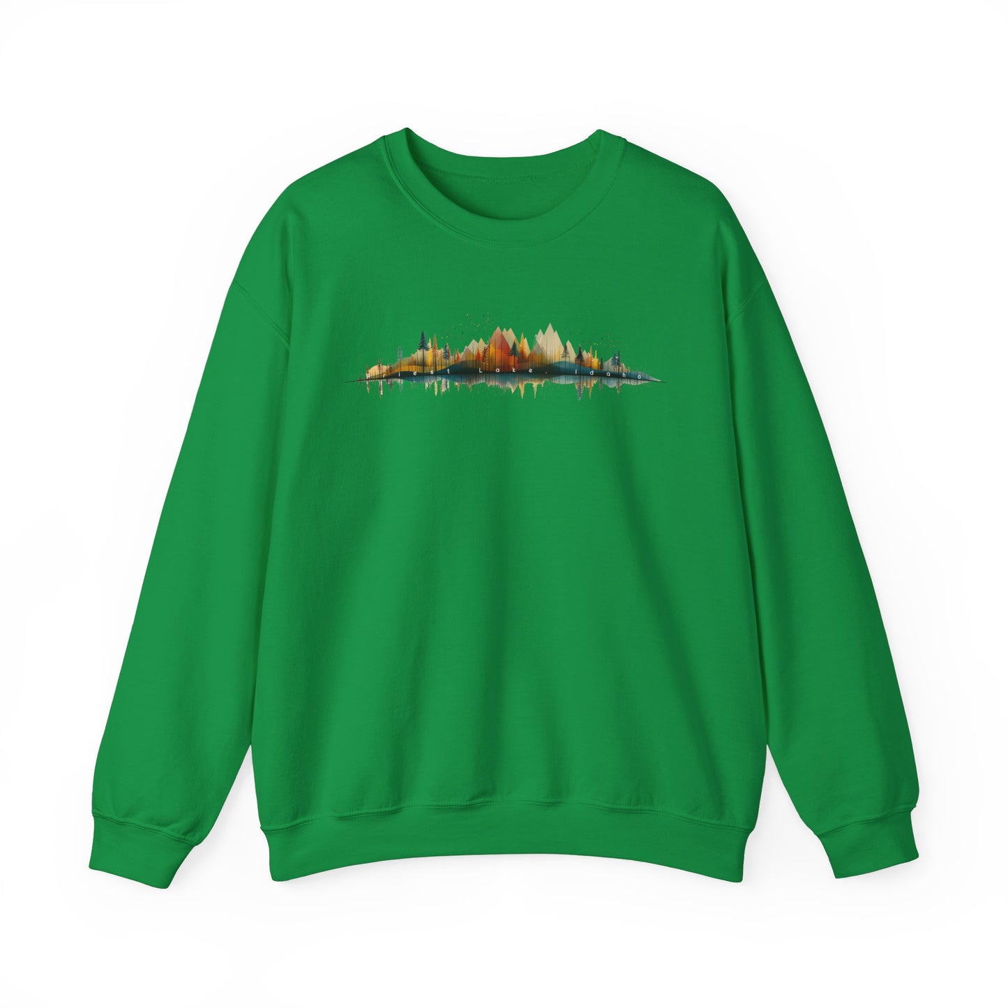 Priest Lake Geometry 3 Heavy Blend™ Crewneck Sweatshirt