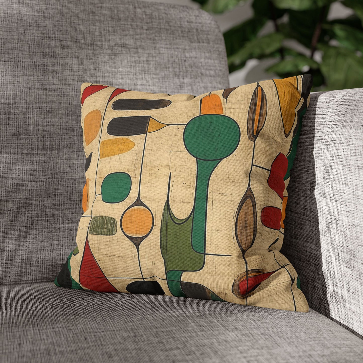 Organic Opus - Square Polyester Pillowcase