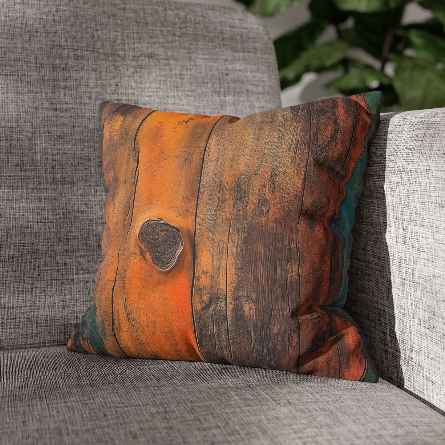 Vibrant Decay - Square Polyester Pillowcase