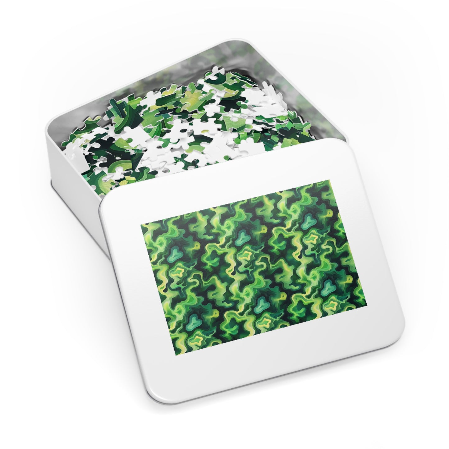 Green Swirlino Jigsaw Puzzle 9