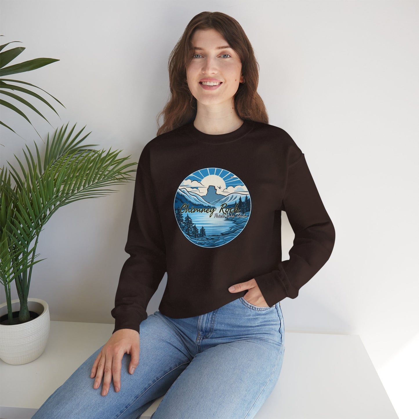 Blue Chimney Rock Unisex Heavy Blend™ Crewneck Sweatshirt