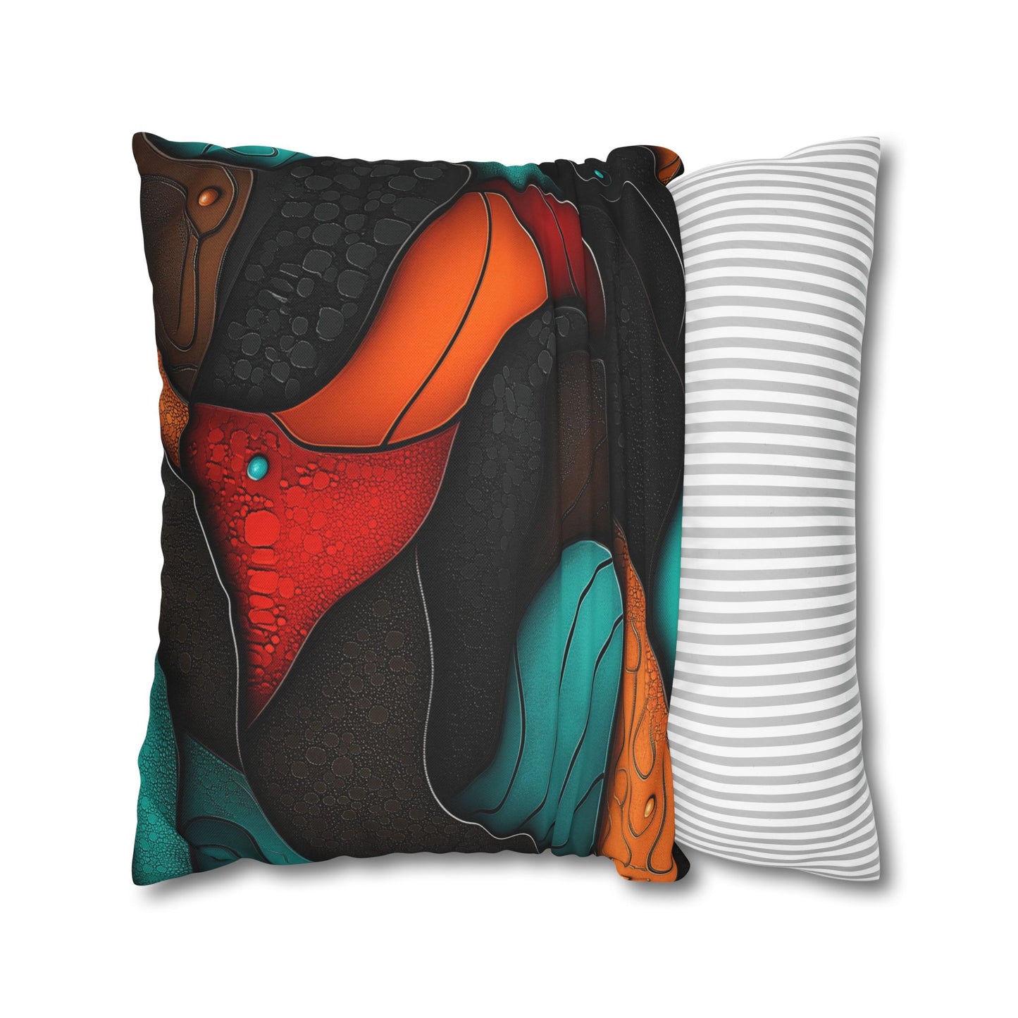 Cellular Symphony - Square Polyester Pillowcase