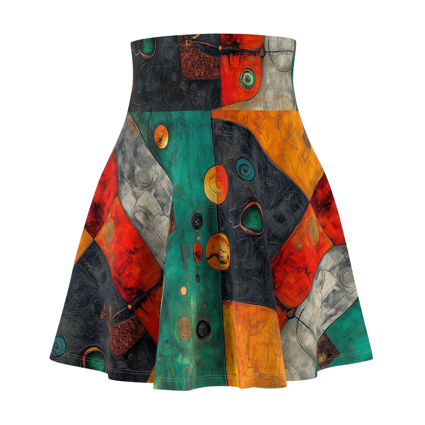 Abstract Kaleidoscope - Skater Skirt