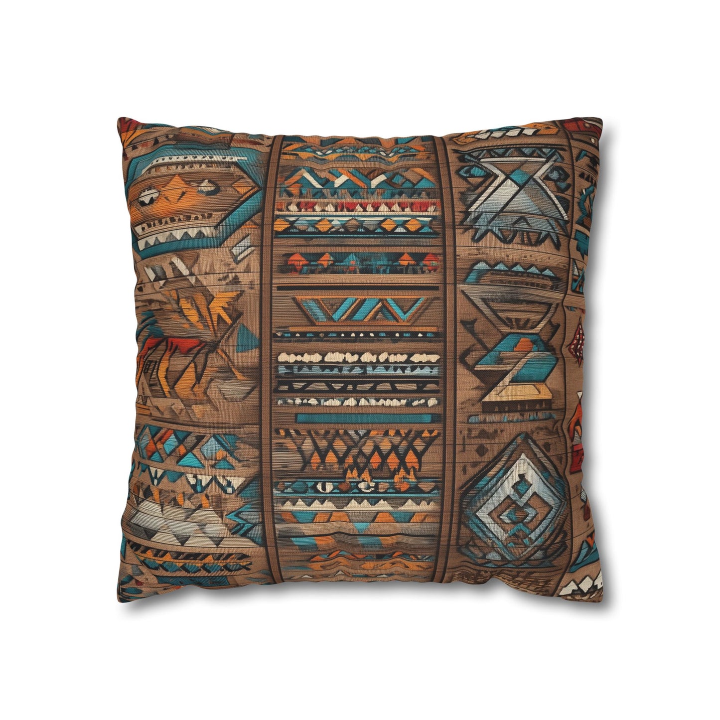 Indigenous Tapestry - Square Polyester Pillowcase