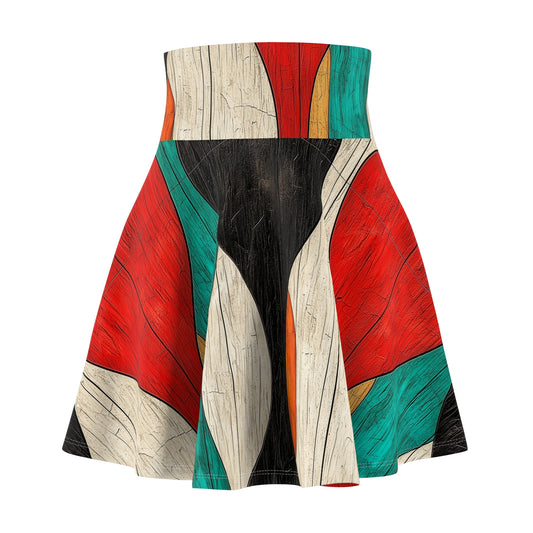 Vibrant Flow Skater Skirt